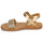 Sapatos Rapariga Sandálias Pom d'Api PLAGETTE BUCKLE TAO Marfim / Ouro