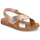 Sapatos Rapariga Sandálias Pom d'Api PLAGETTE CROSS Cobre