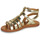 Sapatos Rapariga Sandálias Pom d'Api PLAGETTE GLADIATOR Platina