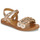 Sapatos Rapariga Sandálias Pom d'Api PLAGETTE MULTI FLO Cobre