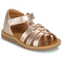 Sapatos Rapariga Sandálias Pom d'Api POPPY STRAP Cobre