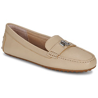 Sapatos Mulher Mocassins Lauren Ralph Lauren BARNSBURY Bege / Prata