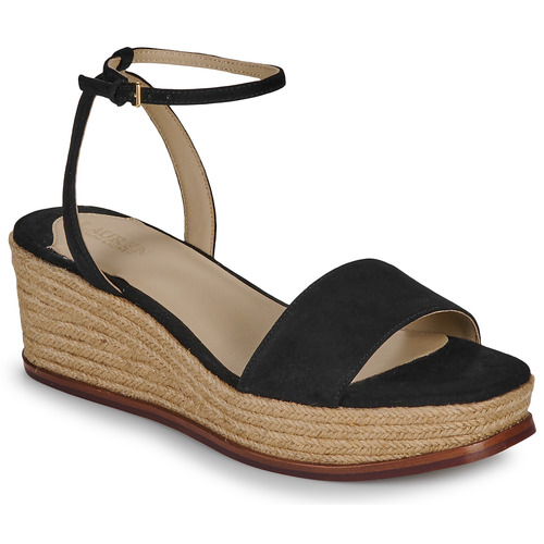 Sapatos Mulher Sandálias Lauren Ralph Lauren LEONA Preto