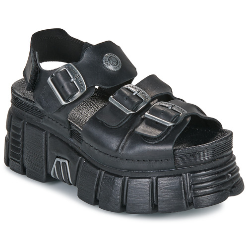 Sapatos Mulher Sandálias New Rock BIOS Preto