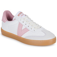 Sapatos Mulher Sapatilhas Victoria BERLIN CICLISTA EFECTO PIEL & SERRAJE Branco / Rosa
