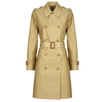 Textil Mulher Trench Lauren Ralph Lauren DOUBLE BELT LINED COAT Bege