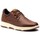 Sapatos Homem Slip on Route 83 Sapatos casuais em pele castanha da Castanho