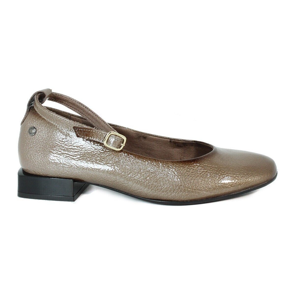 Sapatos Mulher Calçado de segurança Aplauso BAILARINA CON PULSERA DE CHAROL TOPO  4854 Bege