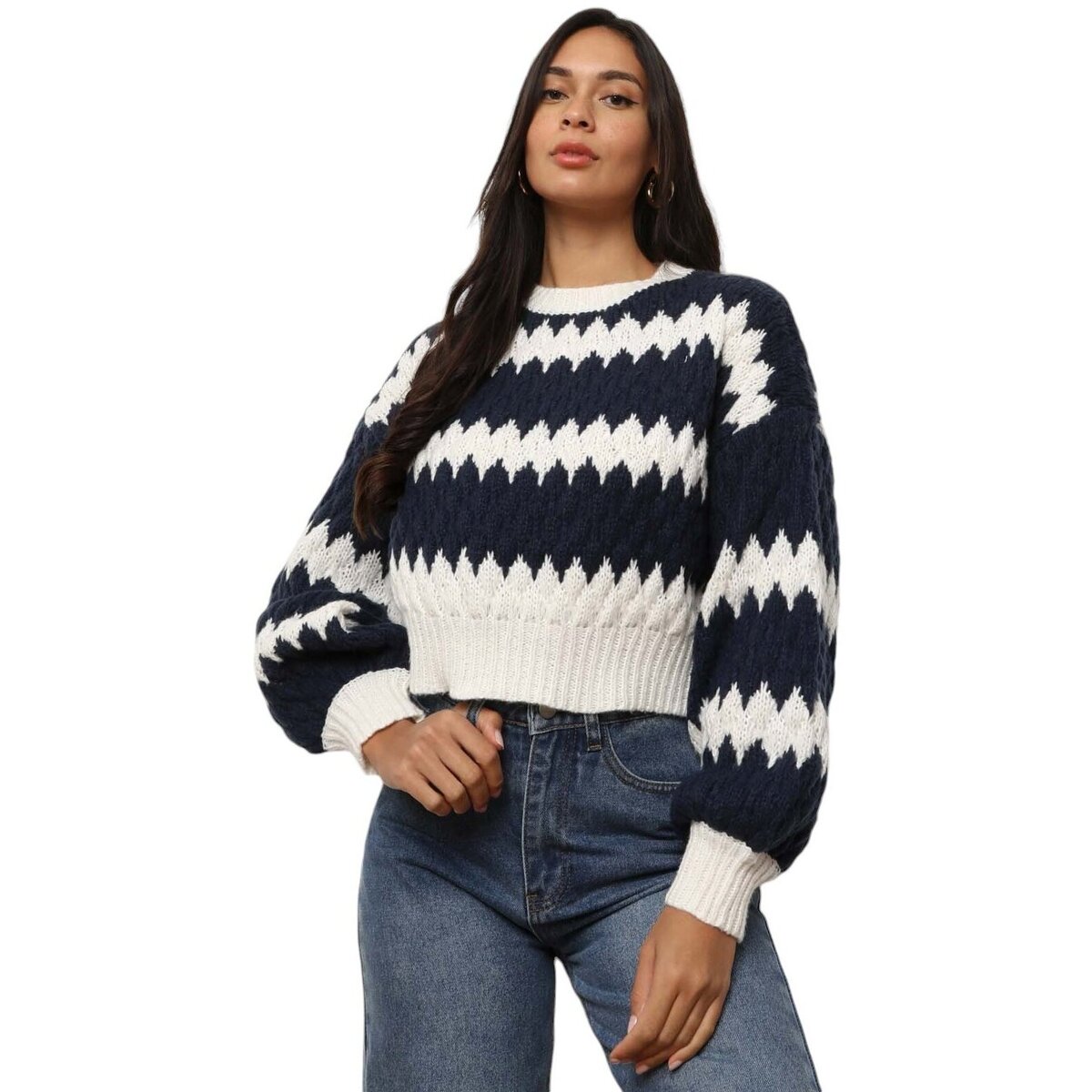 Textil Mulher camisolas La Modeuse 72321_P169841 Azul