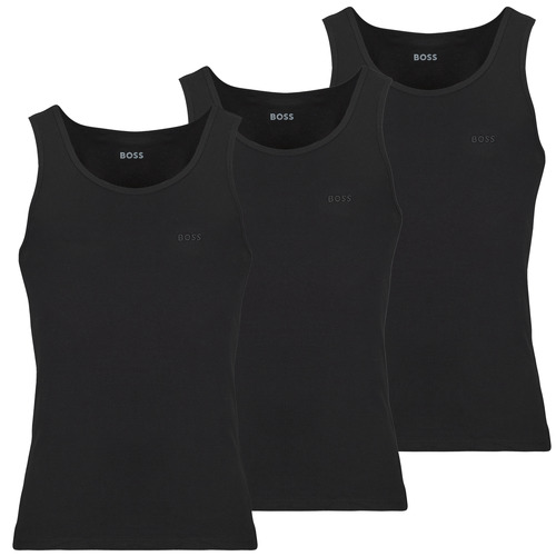 Textil Homem Tops sem mangas BOSS TankTop3P RibClassic Preto