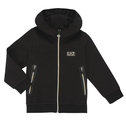 Textil Rapaz Casacos fato de treino Emporio Armani EA7 GOLD LABEL BOY HD FZ Preto