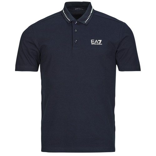 Textil Homem Polos mangas curta Emporio Armani EA7 TENNIS CLUB POLO 7M000184 Marinho