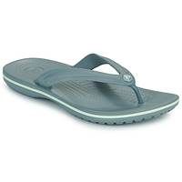 Sapatos Homem Chinelos Crocs Crocband Flip Cinza / Branco