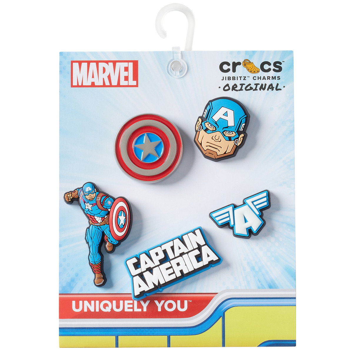 Acessórios Acessórios para calçado Crocs Captain America 5Pck Multicolor