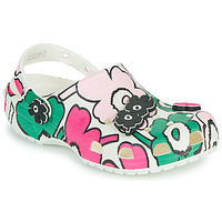 Sapatos Mulher Tamancos Crocs Marimekko Classic Clog Branco / Verde / Rosa