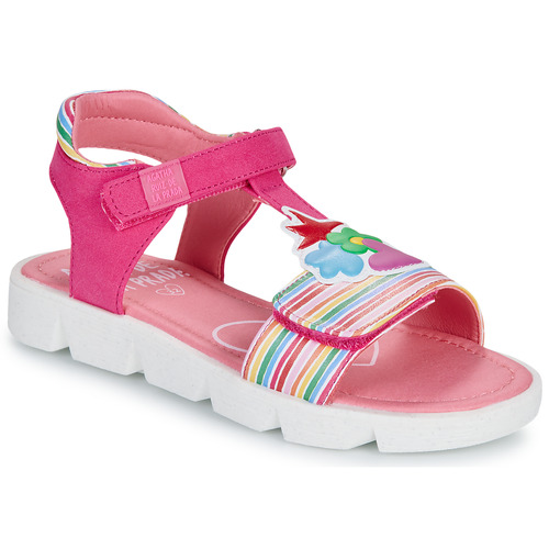 Sapatos Rapariga Sandálias Agatha Ruiz de la Prada SMILEY Rosa / Multicolor