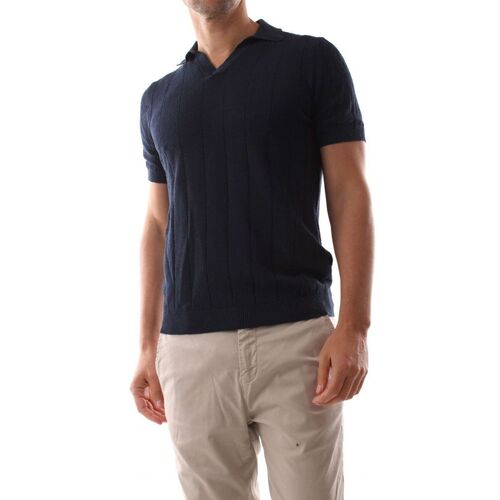 Textil Homem camisolas Jeordie's 1-20563 POLO MM WAFER-400 BLEU Azul
