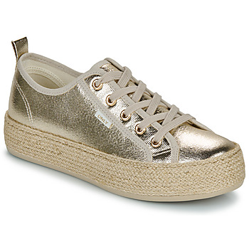 Sapatos Mulher Sapatilhas Only ONLIDA-1 LACE UP ESPADRILLE SNEAKER Ouro