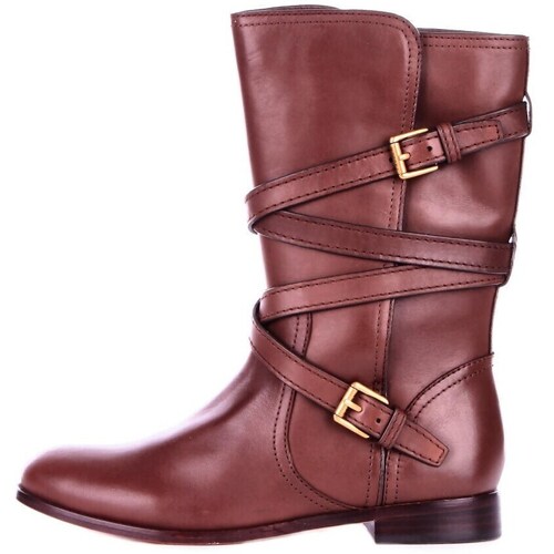 Sapatos Mulher Botas baixas Ralph Lauren 802945680 Castanho