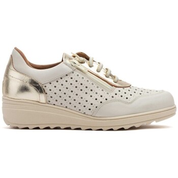 Sapatos Mulher Slip on Cbp - Conbuenpie Cbp|Sapatos casuais de couro bege|Mulher Ouro