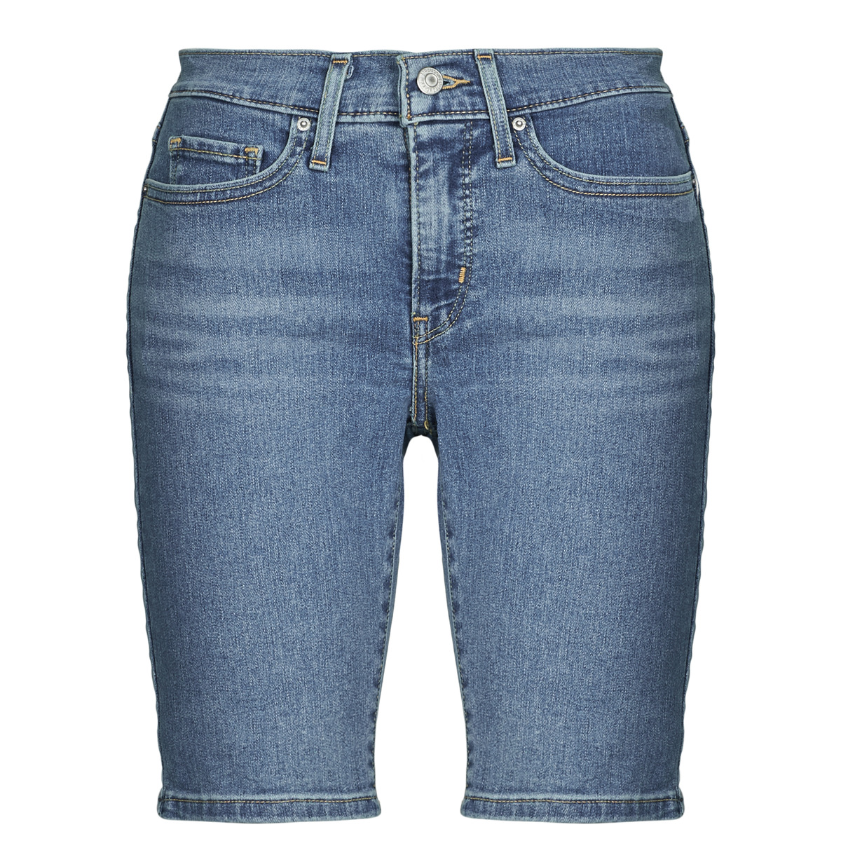 Textil Mulher Shorts / Bermudas Levi's SHAPING BERMUDA Azul
