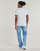 Textil Homem T-Shirt mangas curtas Levi's SS ORIGINAL HM TEE Branco / Cinza