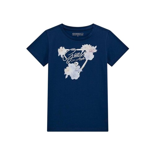 Textil Rapariga T-Shirt mangas curtas Guess SS T  SHIRT Marinho