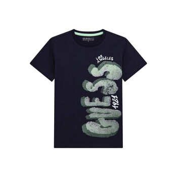Textil Rapaz T-Shirt mangas curtas Guess T SHIRT Marinho