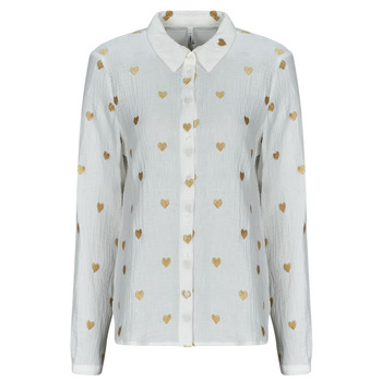 Textil Mulher camisas Only ONLNOELLA Branco
