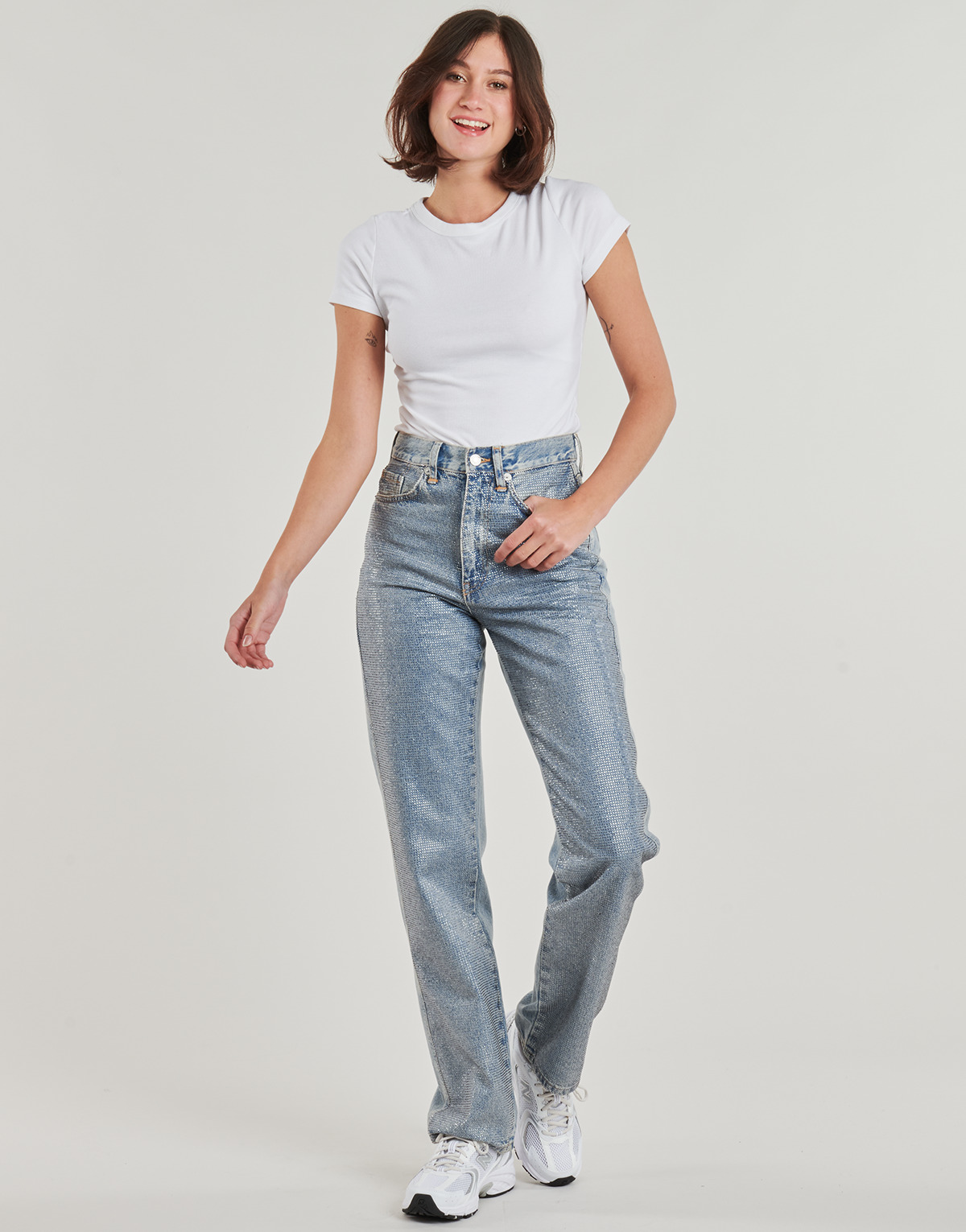 Textil Mulher Calças Jeans Only ONLHOLLYWOOD Ganga