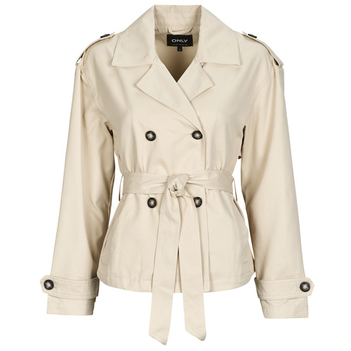 Textil Mulher Trench Only ONLCHINO Bege