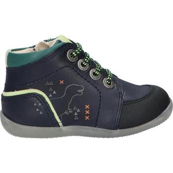 Sapatos Criança Botas baixas Kickers 878610-10 BINS DINO CUIR QUADRO 878610-10 BINS DINO CUIR QUADRO