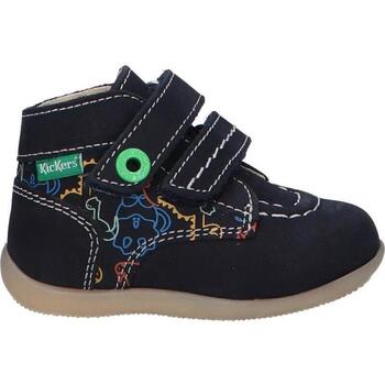 Sapatos Criança Botas baixas Kickers 910352-10 BONKRO-2 GOLF NUBUCK PRINT 910352-10 BONKRO-2 GOLF NUBUCK PRINT