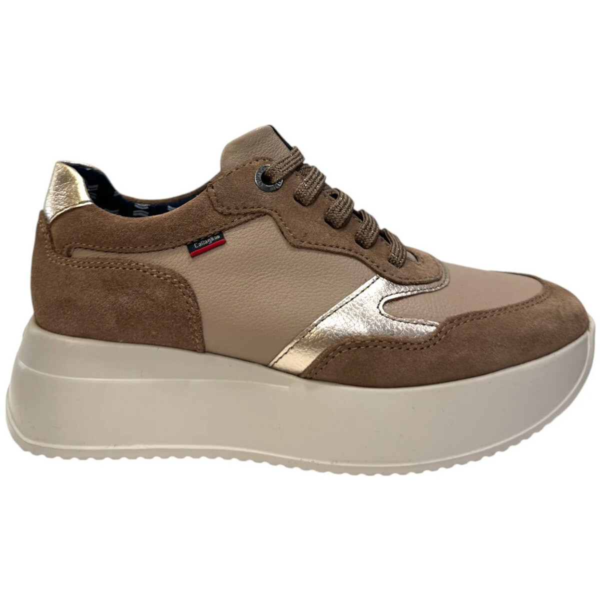 Sapatos Mulher Sapatilhas CallagHan  Bege