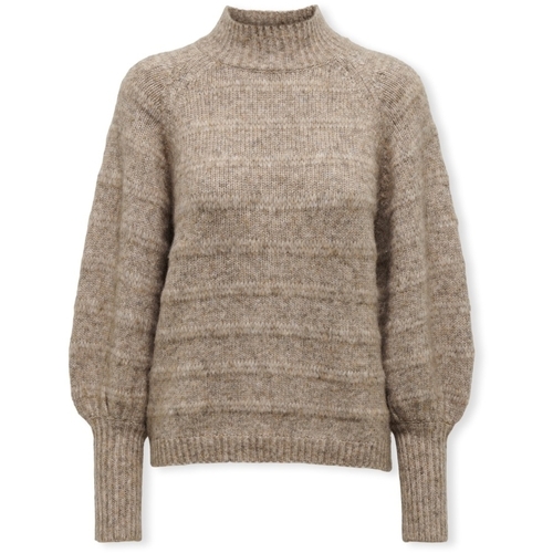 Textil Mulher camisolas Only Noos Malha Celine - Chestnut Castanho