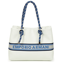 Malas Mulher Bolsa de mão Emporio Armani SHOPPING BAG EW000360 Branco / Azul / Marinho