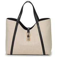 Malas Mulher Bolsa de ombro Furla FURLA GOCCIA XL HOBO Bege / Preto