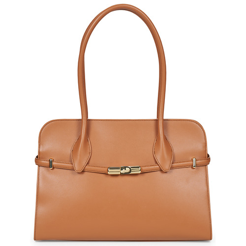 Malas Mulher Bolsa de ombro Furla FURLA GOCCIA L DOME Conhaque