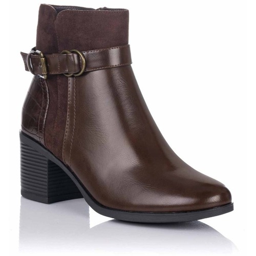 Sapatos Mulher Botins Amarpies ASY27295 Castanho