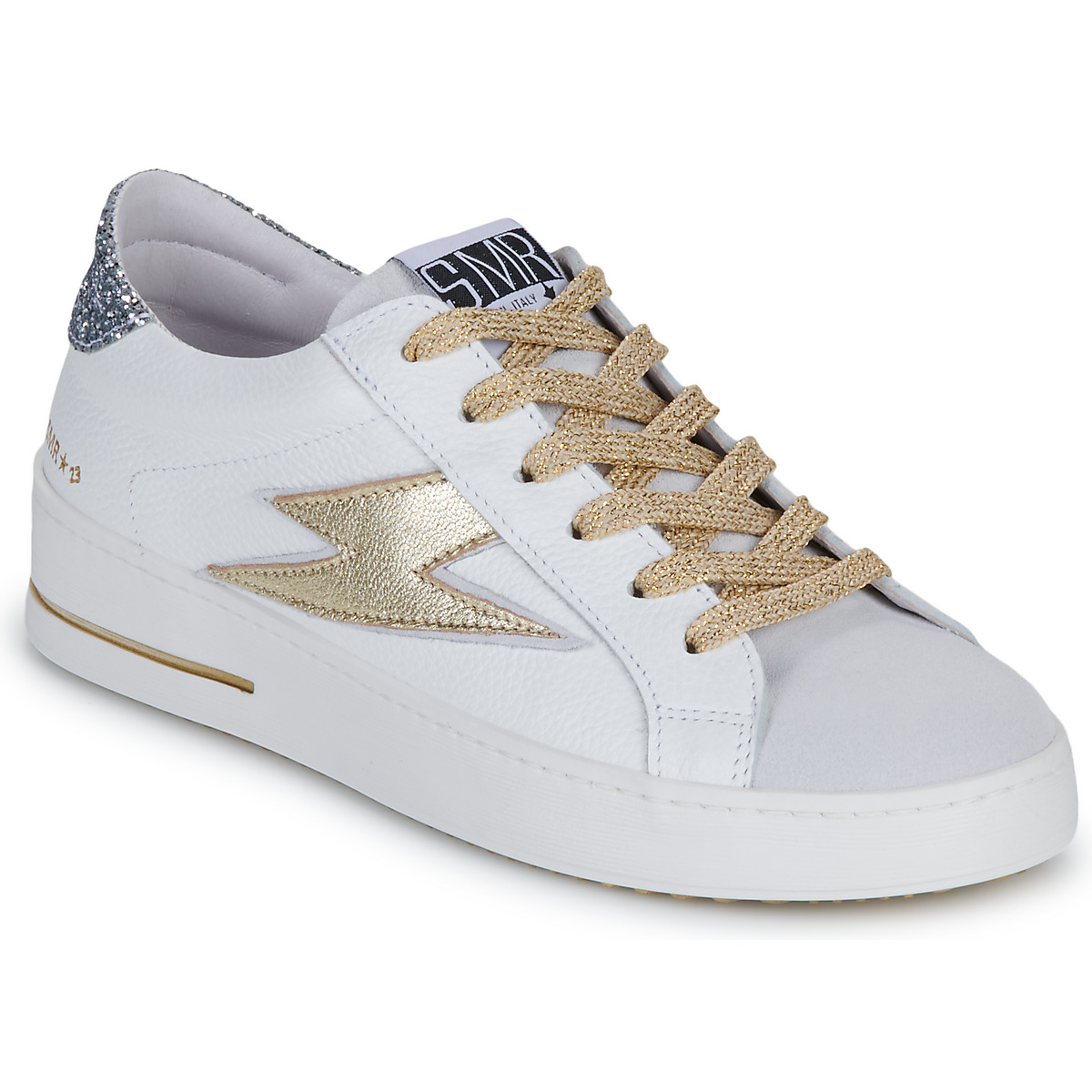Sapatos Mulher Sapatilhas Semerdjian MAYA Branco / Ouro