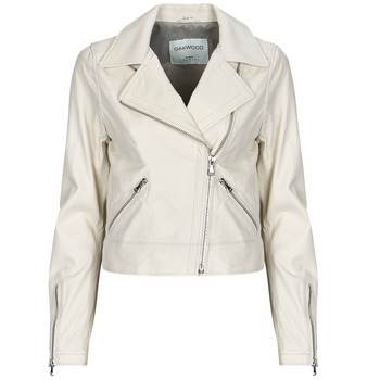 Textil Mulher Casacos de couro/imitação couro Oakwood MAXINE Branco