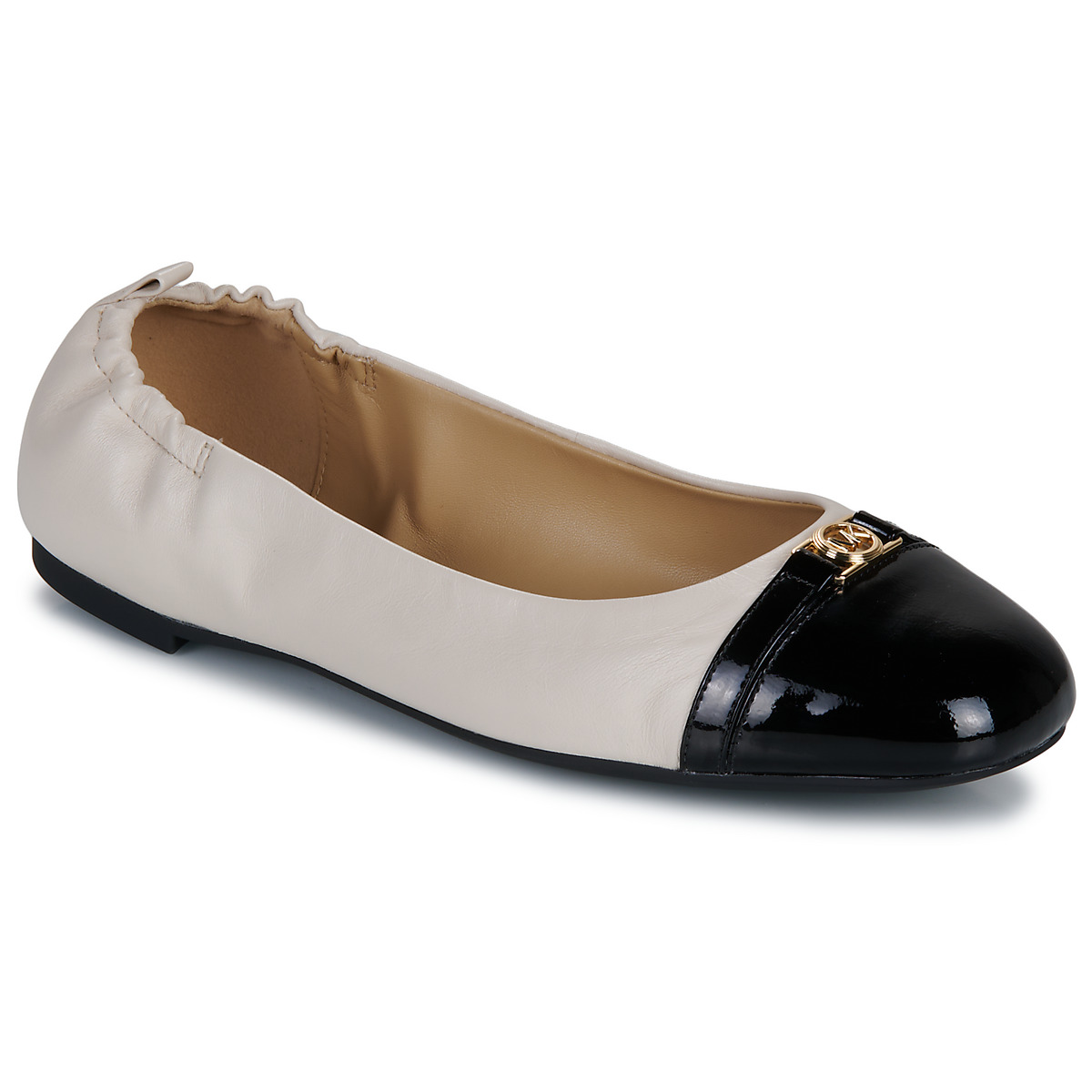 Sapatos Mulher Sabrinas MICHAEL Michael Kors MANDY FLEX BALLET Bege / Preto