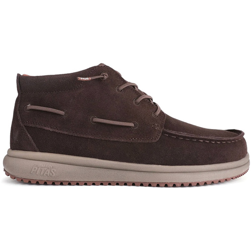 Sapatos Homem Sapatilhas de cano-alto Pitas  Castanho