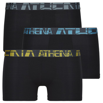 Roupa de interior Homem Boxer Athena 720 STRETCH MICRO Pack de 3 Preto / Preto / Preto