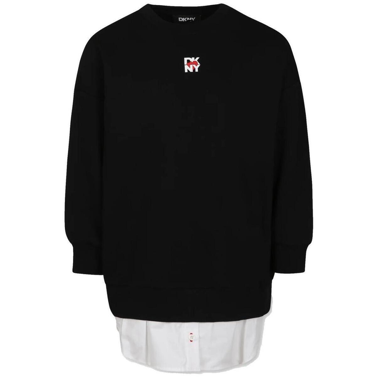 Textil Rapariga camisolas Dkny  Preto