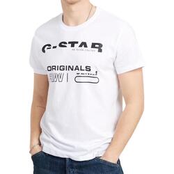Textil Homem T-shirts e Pólos G-Star Raw  Branco