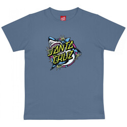 Textil Rapaz T-shirts e Pólos Santa Cruz Youth shark dot front Azul