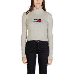 Textil Mulher camisolas Tommy Hilfiger TJW MELANGE TRTLNCK DW0DW18678 Bege