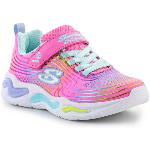 Sapatos Rapariga Sandálias Skechers S-Lights Wavy Beams 302338L-PKMT Pink/Multi Rosa
