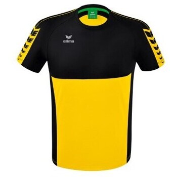 Textil Homem T-Shirt mangas curtas Erima Wings Preto, Amarelo